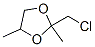 1,3-Dioxolane, 2-(chloromethyl)-2,4-dimethyl- CAS#: 4362-39-4