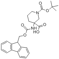 1,3-Piperidinedicarboxylicacid,3-[[(9H-fluoren-9-ylmethoxy)carbonyl]amino]-,1-(1,1-dimethylethyl)ester(9CI) CAS#: 368866-21-1