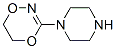 1,4,2-Dioxazine,5,6-dihydro-3-(1-piperazinyl)-(9CI) CAS#: 358389-43-2