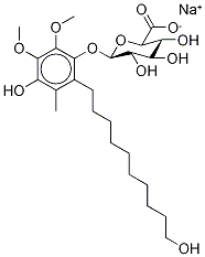 4-Hydroxy-2-(10-hydroxydecyl)-5,6-dimethoxy-3-methylphenyl β-D-Glucuronide Monosodium Salt CAS#: 153010-32-3