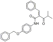 N-4-Benzyloxyphenyl α-Benzilidene Isobutyrylacetamide CAS#: 163217-66-1