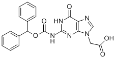 (2-BENZHYDRYLOXYCARBONYLAMINO-6-OXO-1,6-DIHYDRO-PURIN-9-YL)-ACETIC ACID CAS#: 169287-79-0