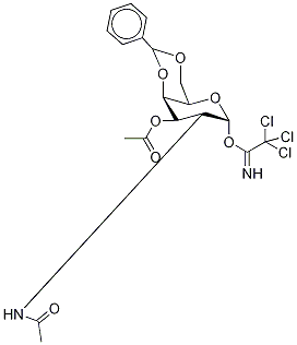 2-(Acetylamino)-2-deoxy-3-O-acetyl-4,6-O-benzylidene-α-D-galactopyranose Trichloroacetimidate CAS#: 171973-69-6