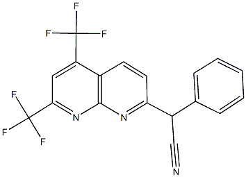 1,8-Naphthyridine-2-acetonitrile,alpha-phenyl-5,7-bis(trifluoromethyl)-(9CI) CAS#: 338791-75-6