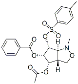 1H-Cyclopentcisoxazole-4,5,6-triol, hexahydro-1-methyl-, 4-acetate 5-benzoate 6-(4-methylbenzenesulfonate), 3aR-(3a.alpha.,4.alpha.,5.beta.,6.alpha.,6a.alpha.)- CAS#: 165375-14-4