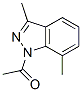 1H-Indazole,  1-acetyl-3,7-dimethyl-  (9CI) CAS#: 343773-68-2