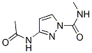 1H-Pyrazole-1-carboxamide, 3-(acetylamino)-N-methyl- CAS#: 154366-45-7