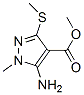 1H-Pyrazole-4-carboxylicacid,5-amino-1-methyl-3-(methylthio)-,methylester(9CI) CAS#: 158712-31-3