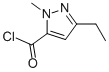 1H-Pyrazole-5-carbonyl chloride, 3-ethyl-1-methyl- (9CI) CAS#: 169885-18-1