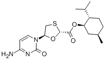 (1R,2S,5R)-Menthyl-(2R,5S)-5-(4-amino-2-oxo-2H-pyrimidin-1-yl)-[1,3]oxathiolane-2-carboxylic acid CAS#: 147027-10-9