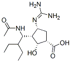 (1S,2R,3R,4R)-3-(1-acetamido-2-ethyl-butyl)-4-(diaminomethylideneamino)-2-hydroxy-cyclopentane-1-carboxylic acid CAS#: 330600-85-6