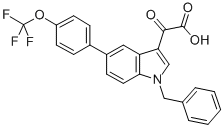 2-[1-benzyl-5-[4-(trifluoromethoxy)phenyl]indol-3-yl]-2-oxo-acetic aci d CAS#: 393105-53-8