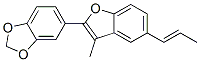 2-(1,3-Benzodioxole-5-yl)-3-methyl-5-[(E)-1-propenyl]benzofuran CAS#: 41744-27-8