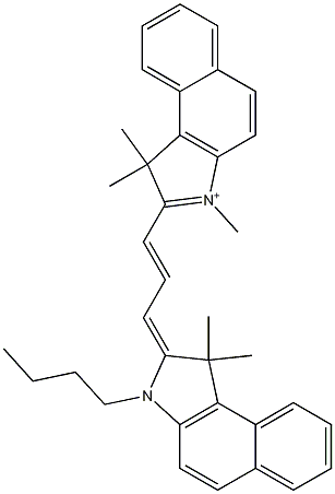 2-((1E,3E)-3-(3-butyl-1,1-dimethyl-1H-benzo[e]indol-2(3H)-ylidene)prop-1-enyl)-1,1,3-trimethyl-1H-benzo[e]indolium CAS#: 356062-62-9