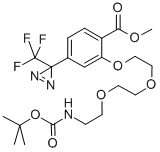 2-[2-[2-(2-t-Boc-aminoethoxy]ethoxy]ethoxy]-4-[3-(trifluoromethyl)-3H-diazirin-3-yl]benzoic Acid, Methyl Ester CAS#: 165963-73-5