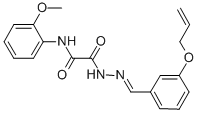 2-{2-[3-(allyloxy)benzylidene]hydrazino}-N-(2-methoxyphenyl)-2-oxoacetamide CAS#: 331431-29-9