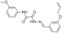 2-{2-[3-(allyloxy)benzylidene]hydrazino}-N-(3-methoxyphenyl)-2-oxoacetamide CAS#: 331431-30-2