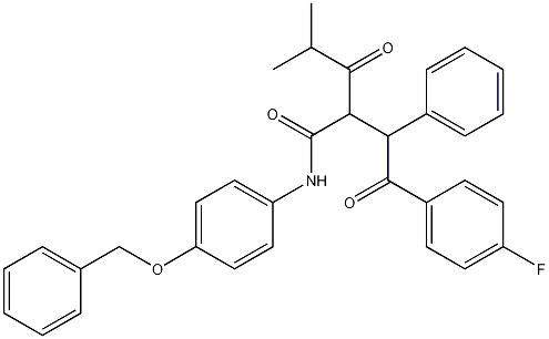 2-[2-(4-Fluorophenyl)-2-oxo-1-phenyl-ethyl]-4-methyl-3-oxo-pentanoic Acid, (4-Benzyloxy-phenyl)-amide CAS#: 163217-67-2
