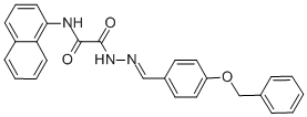 2-{2-[4-(benzyloxy)benzylidene]hydrazino}-N-(1-naphthyl)-2-oxoacetamide CAS#: 352014-24-5