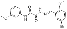 2-[2-(5-bromo-2-methoxybenzylidene)hydrazino]-N-(3-methoxyphenyl)-2-oxoacetamide CAS#: 352331-59-0