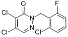 2-(2-CHLORO-6-FLUOROBENZYL)-4,5-DICHLOROPYRIDAZINE-3-(2H)-ONE CAS#: 175135-45-2