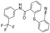 2-[(2-CYANOPHENYL)SULFANYL]-N-[3-(TRIFLUOROMETHYL)PHENYL]BENZENECARBOXAMIDE CAS#: 352208-72-1