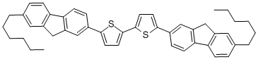 2-(2-Hexyl-9H-fluoren-7-yl)-5-(5-(2-hexyl-9H-fluoren-7-yl)thiophen-2-yl)thiophene CAS#: 369599-42-8
