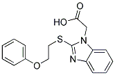 (2-[(2-Phenoxyethyl)thio]-1H-benzimidazol-1-yl)acetic acid CAS#: 313518-12-6