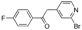 2-(2-bromopyridin-4-yl)-1-(4-fluorophenyl)ethanone CAS#: 158876-70-1
