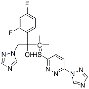 2-(2,4-Difluorophenyl)-3-methyl-1-(1H-1,2,4-triazol-1-yl)-3-(6-(1H-1,2,4-triazol-1-yl)pyridazin- 3-ylthio)butan-2-ol CAS#: 151856-47-2