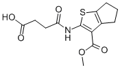 2-(3-CARBOXY-PROPIONYLAMINO)-5,6-DIHYDRO-4H-CYCLOPENTA[B]THIOPHENE-3-CARBOXYLIC ACID METHYL ESTER CAS#: 328025-47-4
