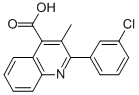 2-(3-CHLORO-PHENYL)-3-METHYL-QUINOLINE-4-CARBOXYLIC ACID CAS#: 350997-46-5