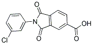 2-(3-CHLOROPHENYL)-1,3-DIOXOISOINDOLINE-5-CARBOXYLIC ACID CAS#: 166096-47-5