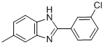 2-(3-CHLOROPHENYL)-5-METHYLBENZIMIDAZOLE CAS#: 392720-65-9