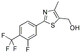 2-[3-FLUORO-4-(TRIFLUOROMETHYL)PHENYL]-4-METHYL-5-HYDROXYMETHYL THIAZOLE CAS#: 317319-27-0