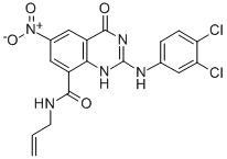 2-[(3,4-DICHLOROPHENYL)AMINO]-1,4-DIHYDRO-6-NITRO-4-OXO-N-2-PROPENYL-8-QUINAZOLINECARBOXAMIDE CAS#: 331645-84-2
