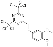 2-(3,4-DIMETHOXYSTYRYL)-4,6-BIS(TRICHLOROMETHYL)-1,3,5-TRIAZINE CAS#: 42880-07-9