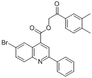2-(3,4-dimethylphenyl)-2-oxoethyl 6-bromo-2-phenyl-4-quinolinecarboxylate CAS#: 355421-80-6
