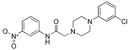 2-[4-(3-CHLOROPHENYL)PIPERAZINO]-N-(3-NITROPHENYL)ACETAMIDE CAS#: 329778-00-9