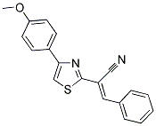 2-[4-(4-METHOXYPHENYL)-1,3-THIAZOL-2-YL]-3-PHENYLACRYLONITRILE CAS#: 332045-71-3