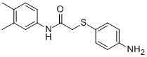 2-[(4-AMINOPHENYL)SULFANYL]-N-(3,4-DIMETHYLPHENYL)ACETAMIDE CAS#: 763130-03-6