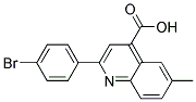 2-(4-BROMOPHENYL)-6-METHYLQUINOLINE-4-CARBOXYLIC ACID CAS#: 351332-55-3