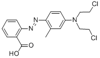 2-[[4-[Bis(2-chloroethyl)amino]-2-methylphenyl]azo]benzoic acid CAS#: 4213-40-5