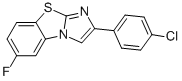 2-(4-CHLOROPHENYL)-6-FLUOROIMIDAZO[2,1-B]BENZOTHIAZOLE CAS#: 157645-61-9