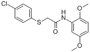 2-[(4-CHLOROPHENYL)SULFANYL]-N-(2,5-DIMETHOXYPHENYL)ACETAMIDE CAS#: 333454-64-1