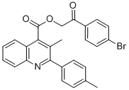 2-(4-bromophenyl)-2-oxoethyl 3-methyl-2-(4-methylphenyl)-4-quinolinecarboxylate CAS#: 355826-70-9
