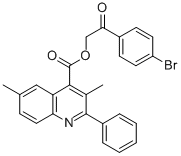 2-(4-bromophenyl)-2-oxoethyl 3,6-dimethyl-2-phenyl-4-quinolinecarboxylate CAS#: 355421-87-3