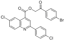 2-(4-bromophenyl)-2-oxoethyl 6-chloro-2-(4-chlorophenyl)-4-quinolinecarboxylate CAS#: 355420-51-8