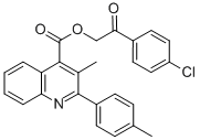 2-(4-chlorophenyl)-2-oxoethyl 3-methyl-2-(4-methylphenyl)-4-quinolinecarboxylate CAS#: 355826-63-0