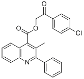 2-(4-chlorophenyl)-2-oxoethyl 3-methyl-2-phenyl-4-quinolinecarboxylate CAS#: 355421-92-0